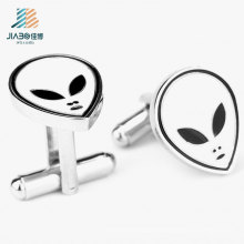 Best Selling Custom Alloy Cut Paint Ghost Cufflink for Holloween Promotion